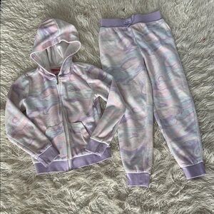 Juicy Couture Kids Hoodie in Soft Pastels Velour Set